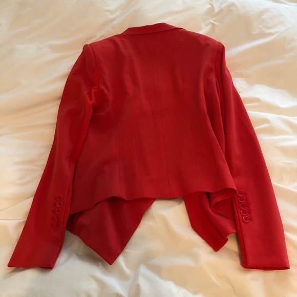 BCBGMAXAZRIA Salmon Coral Waterfall Blazer - Picture 4 of 5